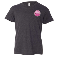 GSGI Raygun T-Shirt, Gray w/ Pink Logo